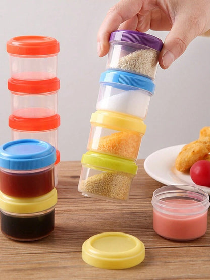 Contenitori da 35ml per condimenti per insalata con coperchi a vite, contenitori in plastica per salse e condimenti con coperchi per il pranzo scuola, forniture scolastiche, picnic, festa