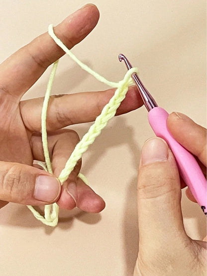 Ganci per uncinetto/Ferri da maglia per maglioni, sciarpe fai da te, morbida impugnatura sfumata rosa, misura 2,5-6,0 mm