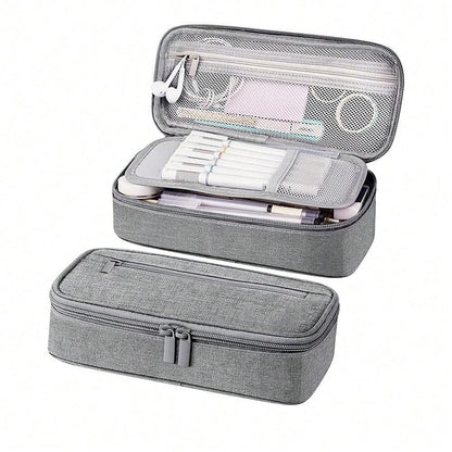 Grande astuccio portamatite, custodia per penne da studio, astuccio esclusivo per matite, borsa portamatite, adatto per forniture scolastiche e da ufficio, articoli essenziali per il ritorno a scuola