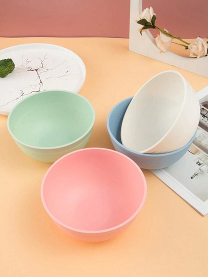 Ciotole per cereali in plastica PP, lavabili in lavastoviglie e microonde, utilizzabili per zuppe, snack, insalate e frutta, per la cucina, come regalo di Natale, forniture scolastiche