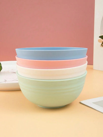 Ciotole per cereali in plastica PP, lavabili in lavastoviglie e microonde, utilizzabili per zuppe, snack, insalate e frutta, per la cucina, come regalo di Natale, forniture scolastiche