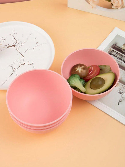 Ciotole per cereali in plastica PP, lavabili in lavastoviglie e microonde, utilizzabili per zuppe, snack, insalate e frutta, per la cucina, come regalo di Natale, forniture scolastiche