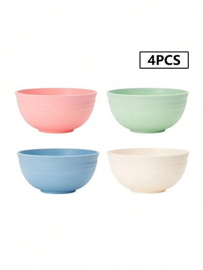 Ciotole per cereali in plastica PP, lavabili in lavastoviglie e microonde, utilizzabili per zuppe, snack, insalate e frutta, per la cucina, come regalo di Natale, forniture scolastiche
