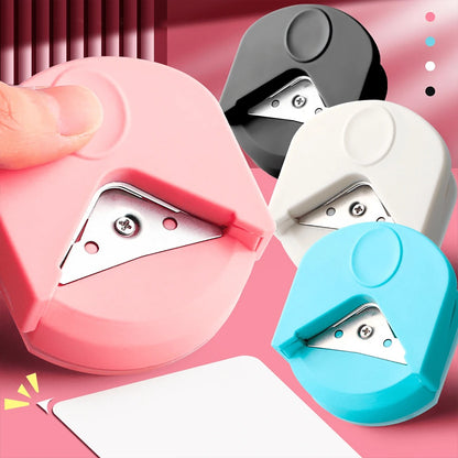 Attrezzo per angoli arrotondati R4, finitura smussata, strumento per rifilare e arrotondare gli angoli di cartone, pellicola plastica, carte, ritorni a scuola, forniture scolastiche