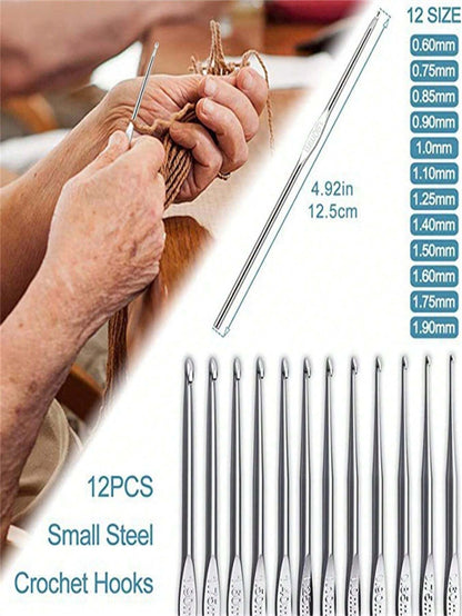 Set all'uncinetto, 108 pezzi Kit di avviamento all'uncinetto fai-da-te con tutti i materiali, set portatile di attrezzi per lavorare a maglia con filati, attrezzi di base per uncinetto fai-da-te con filati, kit per hobby creativi