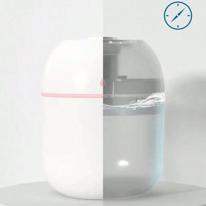 1 pezzo Mini umidificatore portatile silenzioso alimentato a USB, umidificatore d''acqua portatile per casa/ufficio/scrivania