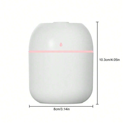 1 pezzo Mini umidificatore portatile silenzioso alimentato a USB, umidificatore d''acqua portatile per casa/ufficio/scrivania