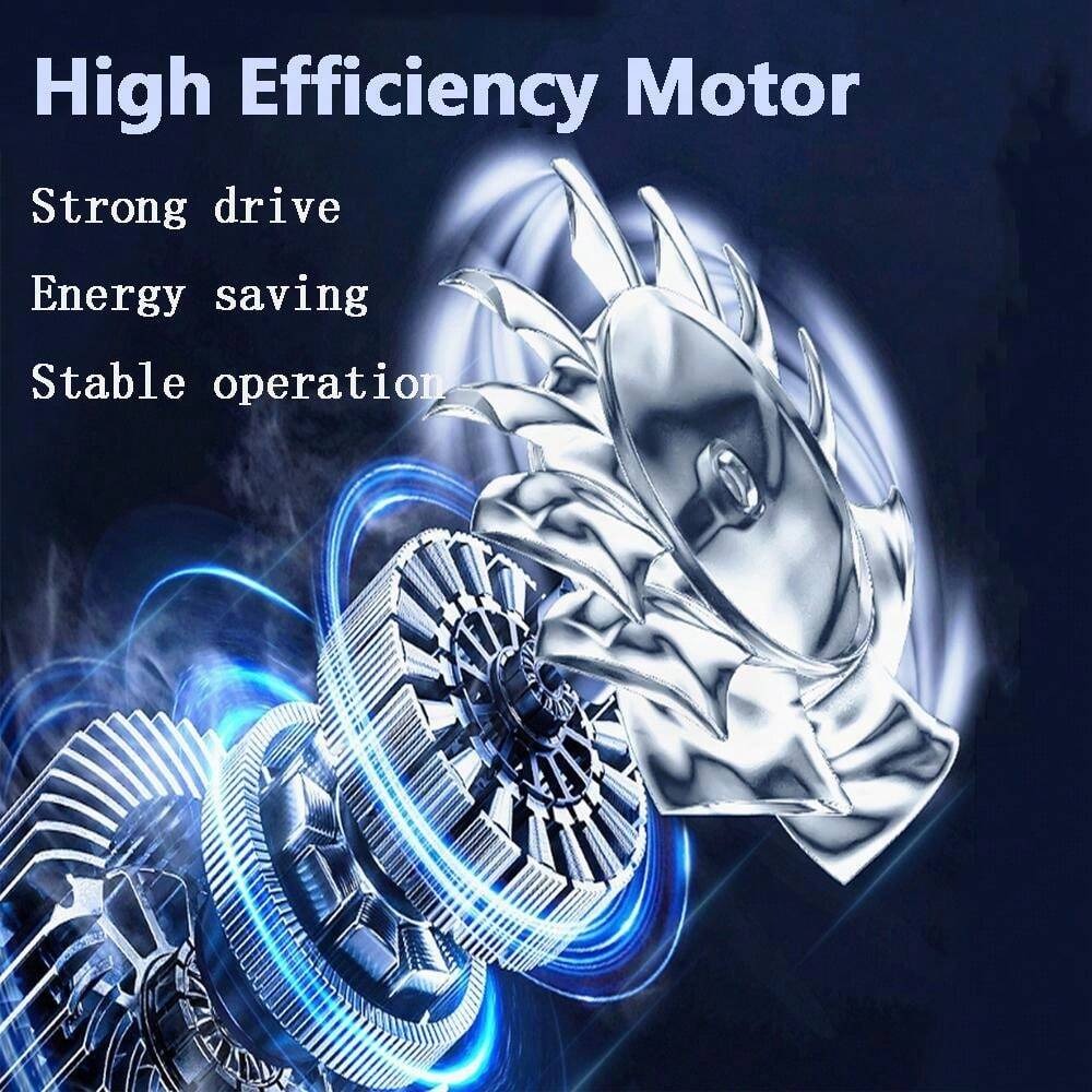 Ventilatore turbo portatile e compatto, ad alta velocità a 130.000 giri/min, utilizzabile per rimozione polvere, soffiatura neve, soffiaggio carbonio, barbecue, accensione carbone, uso all'aperto, adatto per computer e accessori, asciugacapelli