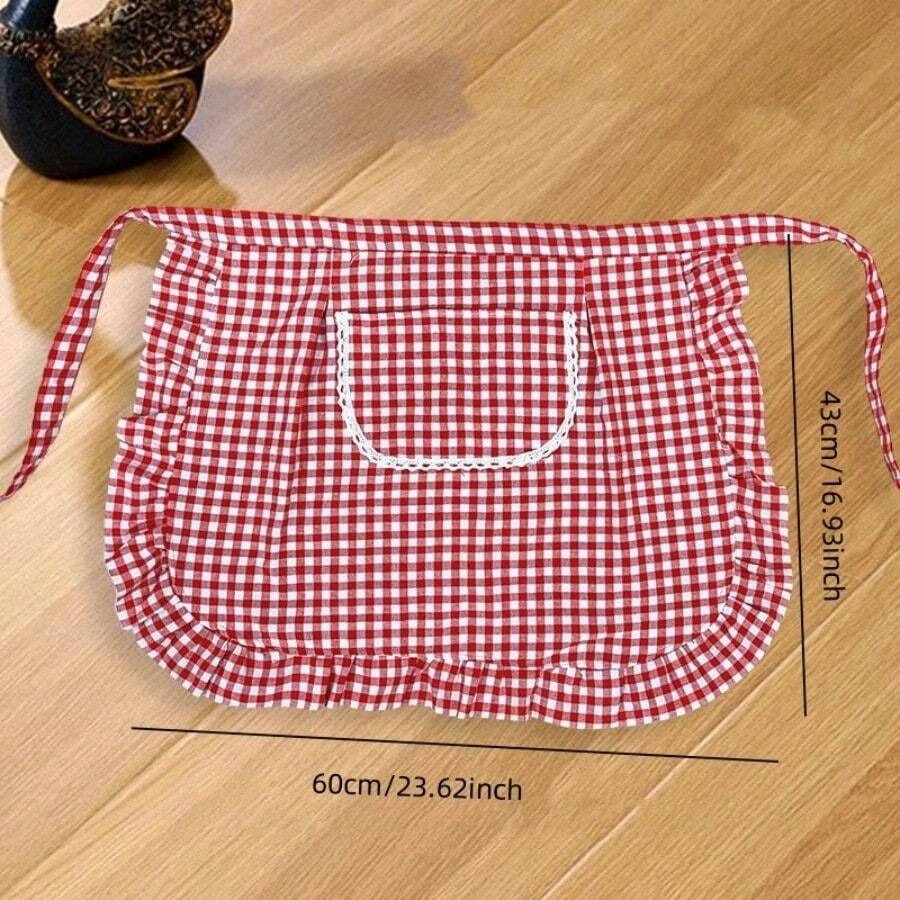 Grembiule da metà corpo traspirante e alla moda per cucina, cottura, protezione, uso in ristorante, abbigliamento da lavoro per donne, adatto per cucina, bagno, casa, articoli per la casa