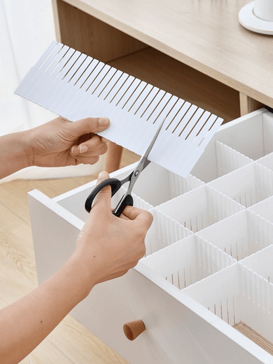 1 confezione/5 pezzi Separatori divisori in plastica per cassetti per riporre biancheria intima e calze, decorazioni per festival, decorazioni per la casa, decorazioni per la camera da letto, organizer, archiviazione domestica