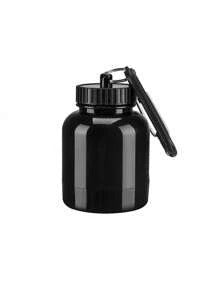 1 pezzo Bottiglia da 100ml/3,38oz per integratore in polvere, borraccia portatile per fitness, arrampicata all'aperto, mini portatile con polvere e anello portachiavi, bottiglia portatile
