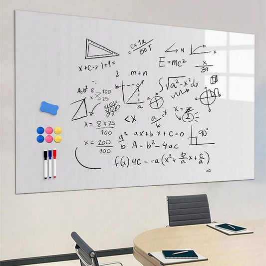 Carta magnetica cancellabile a secco, carta da parati morbida per lavagna bianca, adesivo da parete, 40*60cm/15.7*23.6in, 45*100cm/17.7*39.3in, adesivo per graffiti per lavorare da casa, uso adulto per ufficio/insegnamento