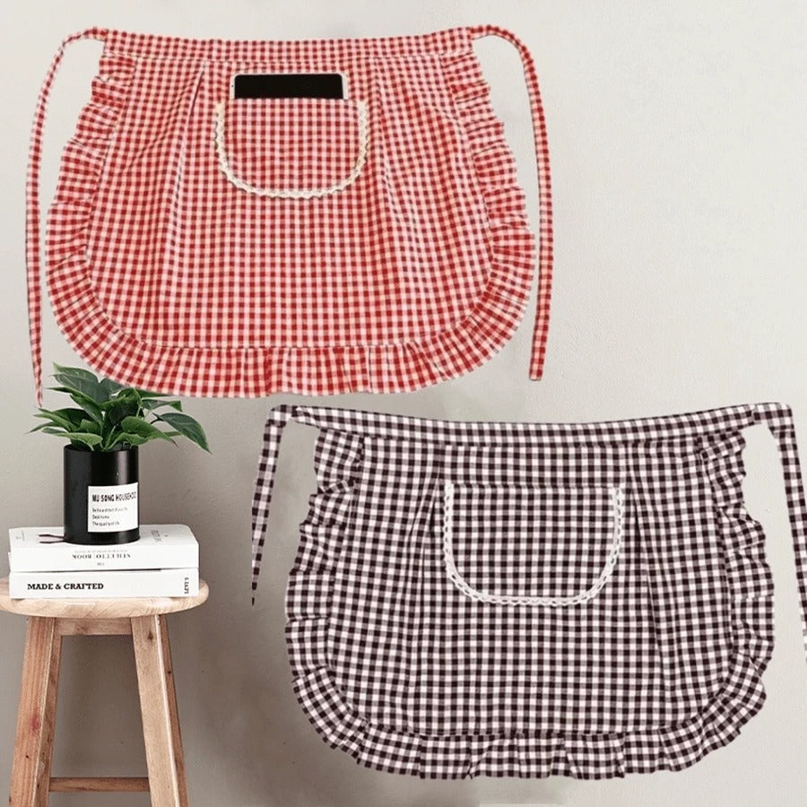 Grembiule da metà corpo traspirante e alla moda per cucina, cottura, protezione, uso in ristorante, abbigliamento da lavoro per donne, adatto per cucina, bagno, casa, articoli per la casa