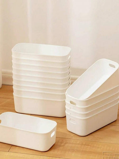 10 pezzi/5 pezzi Scatola portaoggetti multifunzione, custodia per cosmetici da tavolo con cassetti, organizer per cassetti in plastica trasparente combinata, versatile, scatola portaoggetti trasparente per il trucco, elegante scatola portaoggetti