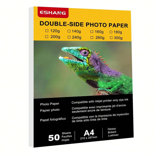 Carta fotografica patinata lucida fronte-retro,dimensione 8,3x11,7 pollici, compatibile con stampanti a getto d'inchiostro, grammatura 120/140/160/180/200/240/260/300 GSM