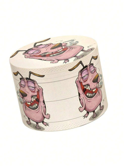 Macinino per erbe in lega di zinco a tema cani da 2 pollici, accessorio trituratore di polvere, utensile da cucina