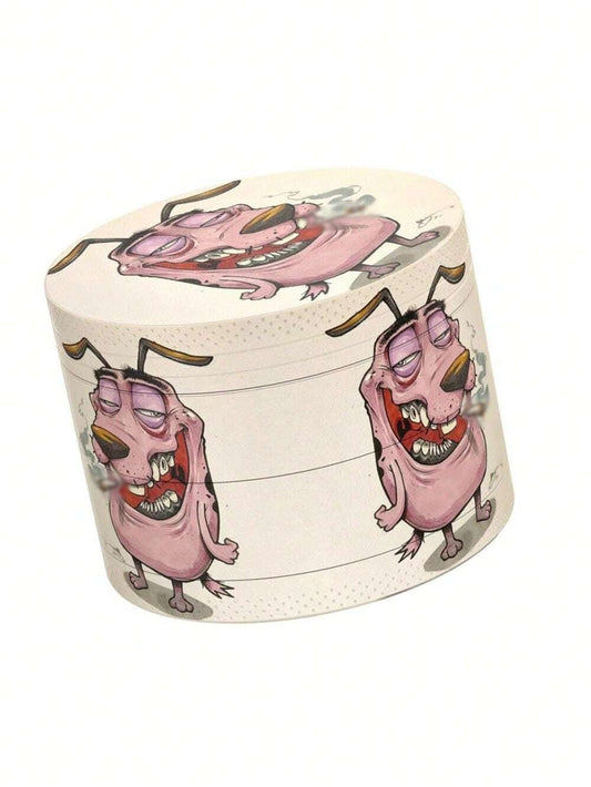 Macinino per erbe in lega di zinco a tema cani da 2 pollici, accessorio trituratore di polvere, utensile da cucina