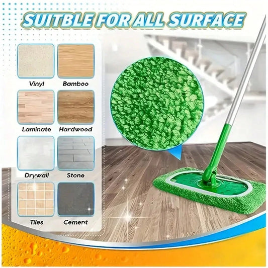 1/2/4/6 pezzi Panni mop piatti con fascia elastica - super assorbenti, lavabili, durevoli, facili da pulire, morbidi e rimuovono la polvere - ideali per forniture per la pulizia e la manutenzione della casa.