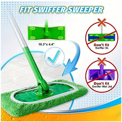 1/2/4/6 pezzi Panni mop piatti con fascia elastica - super assorbenti, lavabili, durevoli, facili da pulire, morbidi e rimuovono la polvere - ideali per forniture per la pulizia e la manutenzione della casa.