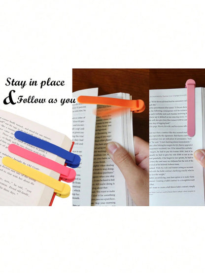 Segnalibro automatico, segnalibri in silicone per lettura donne, uomini, bambini, amanti dei libri, segnalibri carini e unici per lettura, accessori per la lettura, regali per gli appassionati di libri