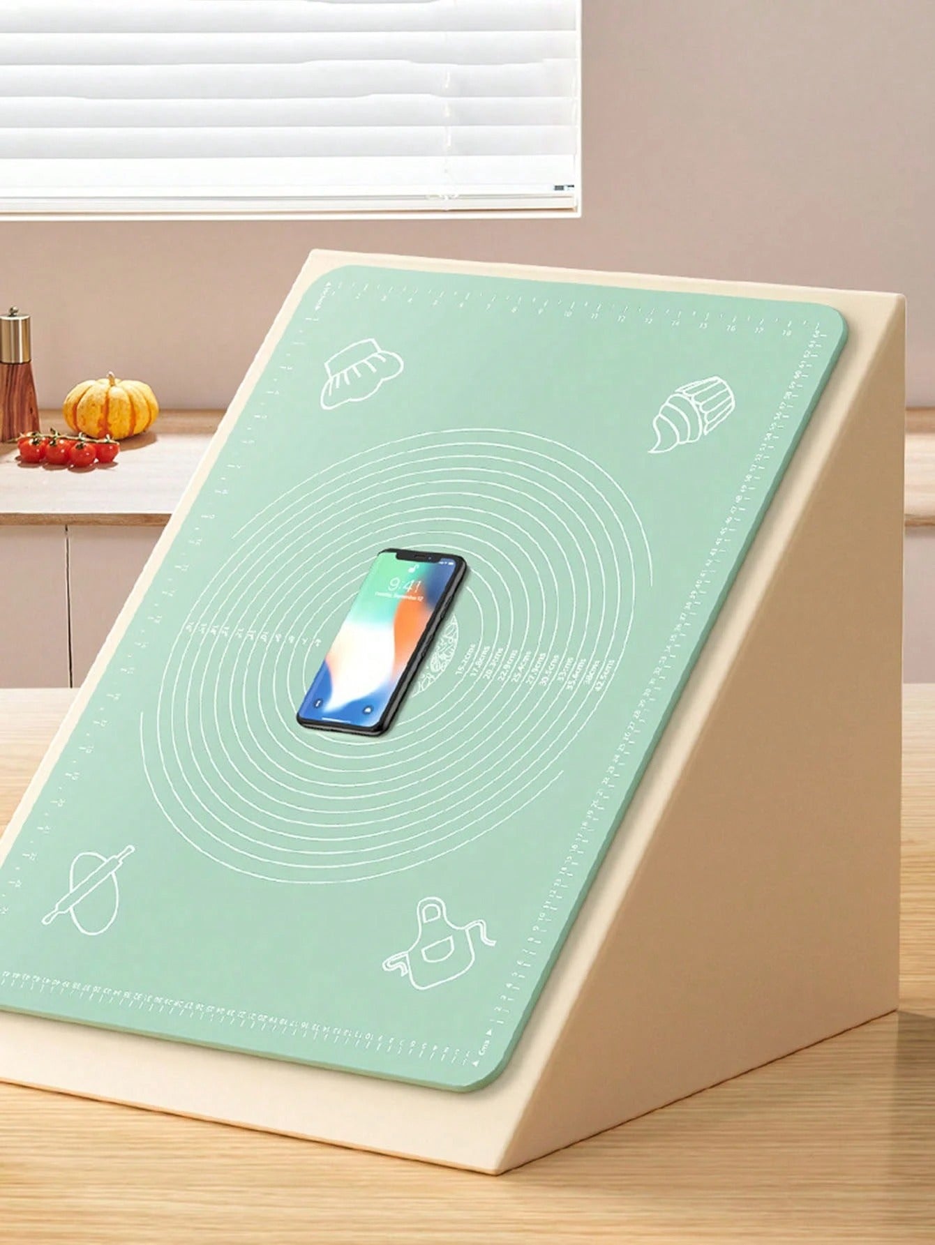 1 pezzo Tappetino in silicone extra large da 70 cm / 65 cm / 50 cm per impastare, antiaderente, per stendere la pasta, tappetino da forno, tagliere per pane e pasticceria, tappetino in silicone per croste di torte