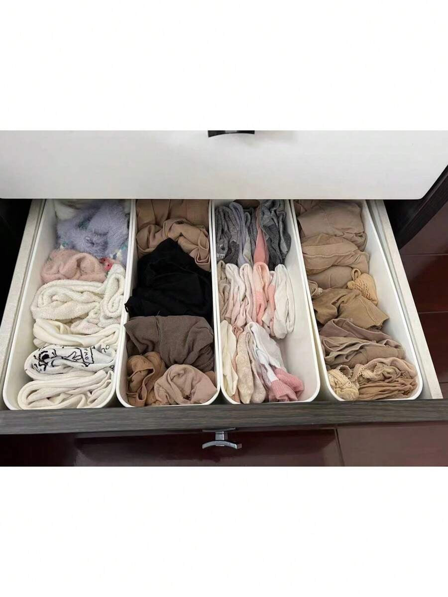 10 pezzi/5 pezzi Scatola portaoggetti multifunzione, custodia per cosmetici da tavolo con cassetti, organizer per cassetti in plastica trasparente combinata, versatile, scatola portaoggetti trasparente per il trucco, elegante scatola portaoggetti