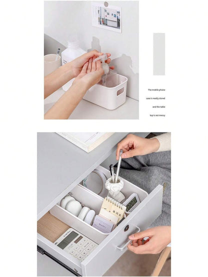 10 pezzi/5 pezzi Scatola portaoggetti multifunzione, custodia per cosmetici da tavolo con cassetti, organizer per cassetti in plastica trasparente combinata, versatile, scatola portaoggetti trasparente per il trucco, elegante scatola portaoggetti