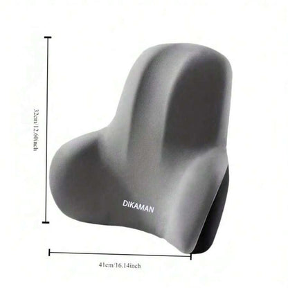 Set di cuscino di supporto lombare ergonomico per sedia da ufficio, schienale e seduta in memory foam, rivestimento in poliestere morbido, design confortevole per il sollievo