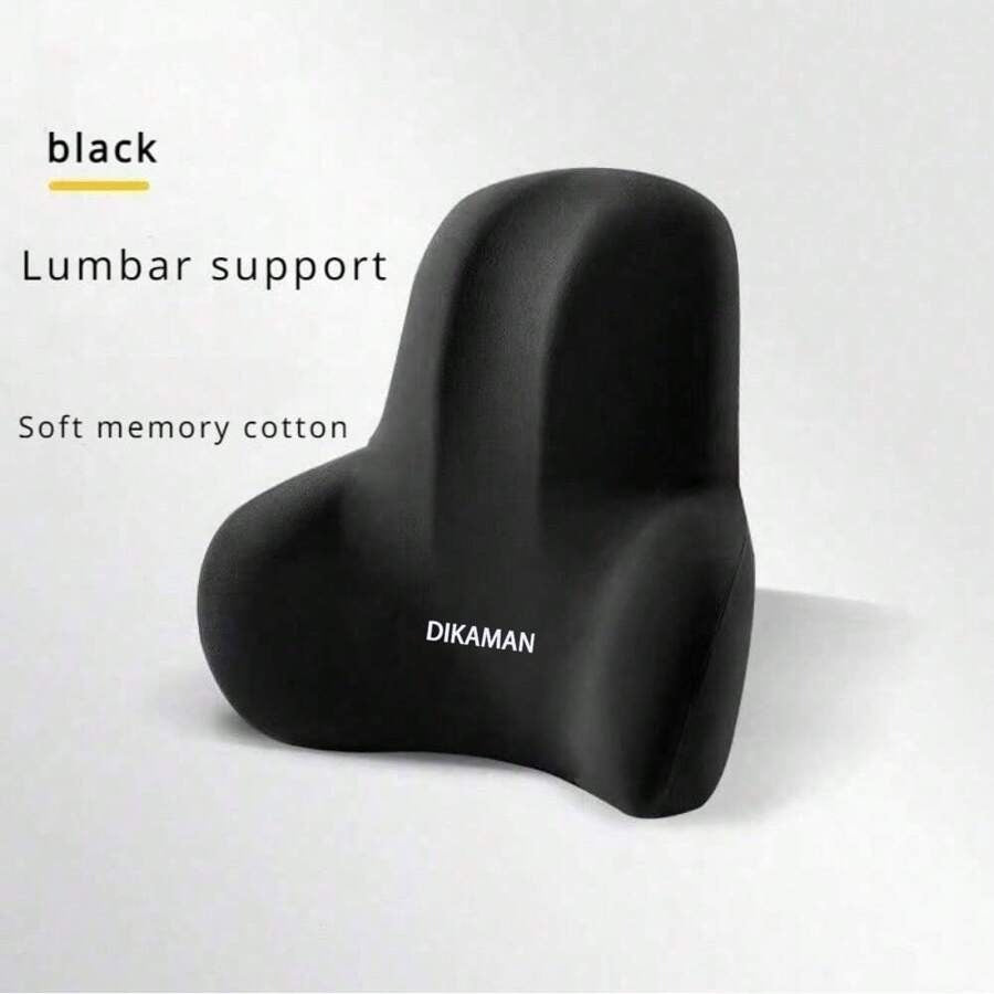 Set di cuscino di supporto lombare ergonomico per sedia da ufficio, schienale e seduta in memory foam, rivestimento in poliestere morbido, design confortevole per il sollievo