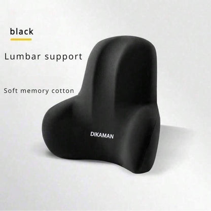 Set di cuscino di supporto lombare ergonomico per sedia da ufficio, schienale e seduta in memory foam, rivestimento in poliestere morbido, design confortevole per il sollievo