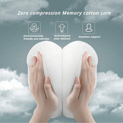 Set di cuscino di supporto lombare ergonomico per sedia da ufficio, schienale e seduta in memory foam, rivestimento in poliestere morbido, design confortevole per il sollievo