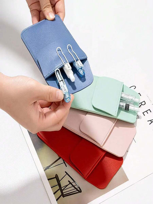Portapenne in pelle stile coreano di grande capacità, custodia per penne medicali per dottori, accessori per il ritorno a scuola, forniture scolastiche, astuccio portamatite