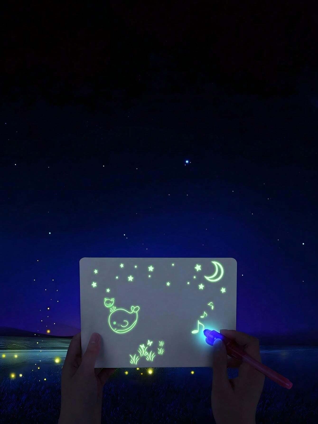 Penna con inchiostro invisibile a colori casuali, penna spia con inchiostro invisibile e luce nera, etichetta magica con messaggio, evidenziatore di plastica multifunzione, penna fluorescente con inchiostro invisibile colorato