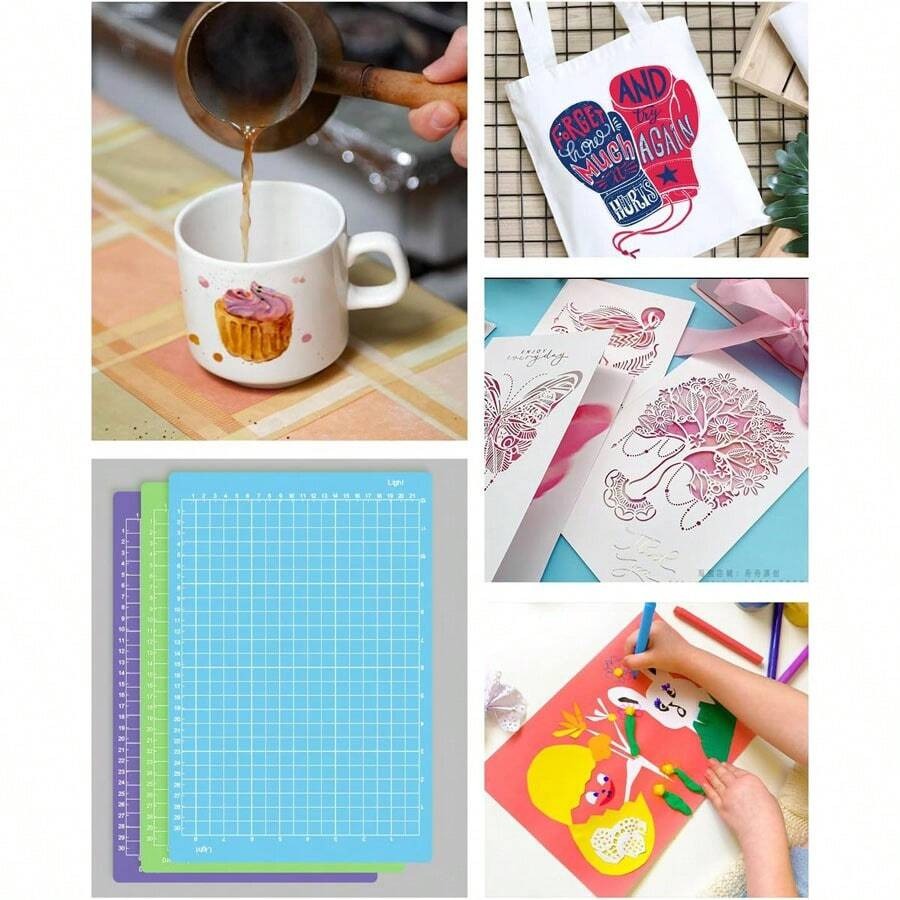 Tappetino da taglio 8,5x12 pollici per Joy Xtra, confezione da 3, tappetini da taglio Cricket riutilizzabili con adesivo appiccicoso