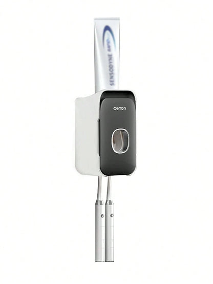 1 pezzo Dispenser automatico da parete per dentifricio con portaspazzolino, set di accessori per il bagno, decorazione per la casa e il bagno, decorazione autunnale, ritorno a scuola