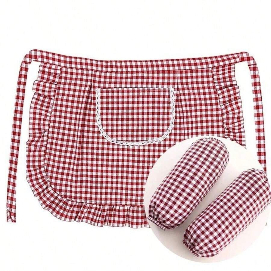 Grembiule da metà corpo traspirante e alla moda per cucina, cottura, protezione, uso in ristorante, abbigliamento da lavoro per donne, adatto per cucina, bagno, casa, articoli per la casa