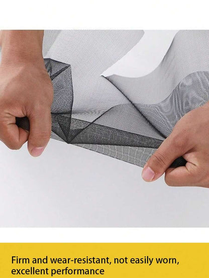 Zanzariera autoadesiva nera per finestra, in materiale PP Nano, design invisibile, facile da installare, adatta per la casa