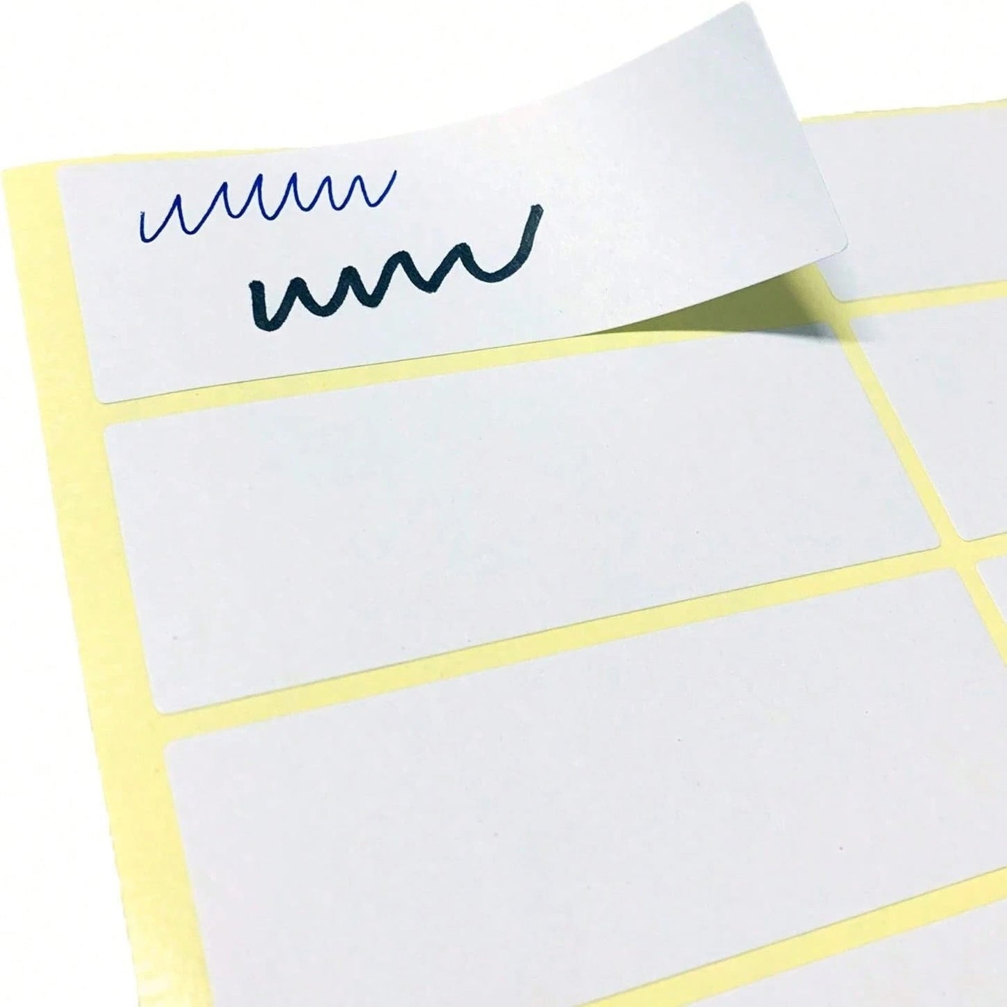 15 pagine di 840 etichette adesive in bianco opaco da 0,51"x1,5" per scrivere, etichettare contenitori di stoccaggio, barattoli, fascicoli, scuola, ufficio, organizzazione di cucina, forniture scolastiche, ritorno a scuola