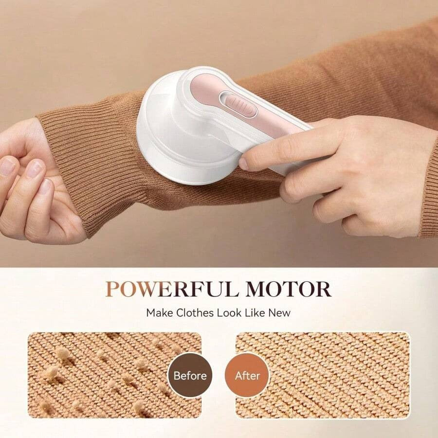 Rasatore elettrico per tessuti, Rasoio di lanugine ricaricabile USB, Trimmer di palline di capelli elettrico, Attrezzo per rimozione di noppa con display LED per vestiti