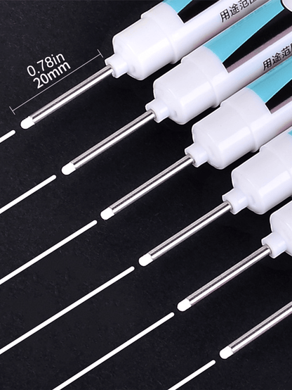Pennarelli bianchi, Punte da (0,7 mm, 1 mm, 2,0 mm, 2,5 mm), Pennarello per segni profondi, Perfetti per falegnami, architetti, costruttori, vetro, pneumatici