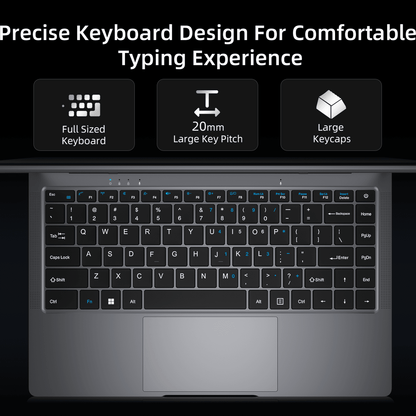 BMAX S14 PRO Notebook / Intel N5000 / 8 GB (LPDDR4) RAM 256 GB SSD / Laptop da 14 pollici 1920*1080 / Windows 11 / Wi-Fi USB+Mini / Batteria da 38 Wh / Peso 1,28 kg / PC portatile