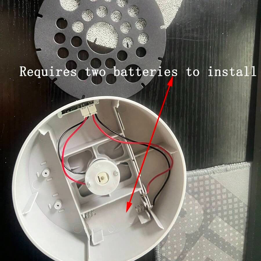1 posacenere intelligente auto-estinguente con purificatore d'aria a ioni negativi, posacenere rotondo multifunzionale in plastica per uso domestico, ufficio e all'aperto - richiede 2 batterie AA (non incluse)