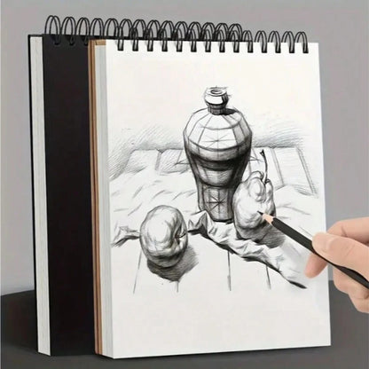 Taccuino da schizzo, carta per acquerelli, blocco da disegno a spirale superiore, 1 confezione da 30 fogli, taccuino da schizzo privo di acidi, carta da disegno e scrittura, taccuino da schizzo di alta qualità
