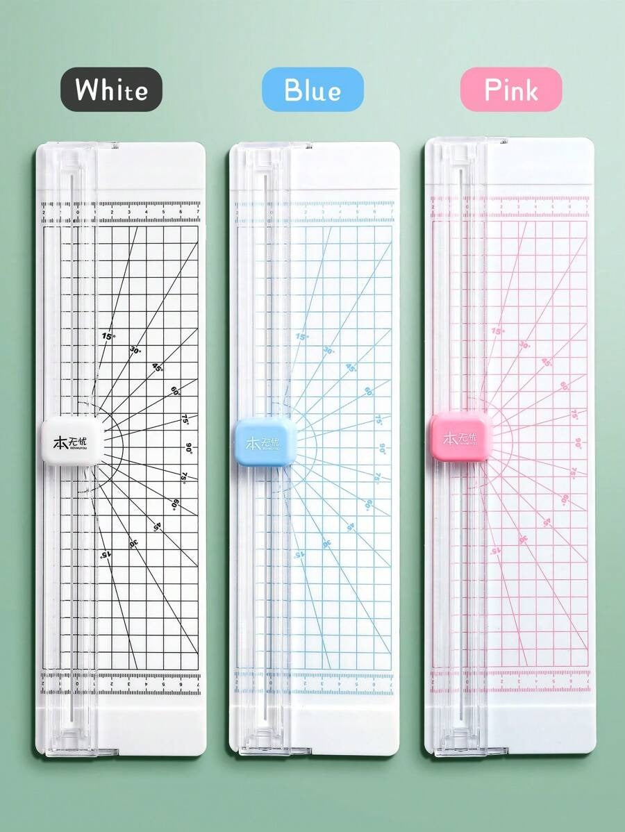 Taglierina di carta a doppia via, taglierina manuale portatile per scrapbooking e arti creative, adatta per tagliare foto di idol, carta kraft, buoni, etichette, cartone e macchine per il taglio di dimensioni regolabili