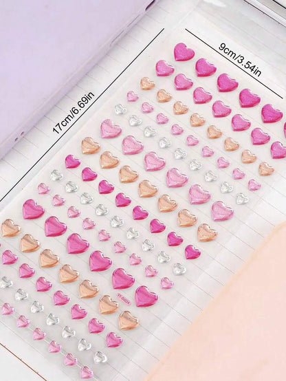 Modello a cuore Assorizzato multiuso decorativo Adesivo per DIY conto a mano Decorazioni