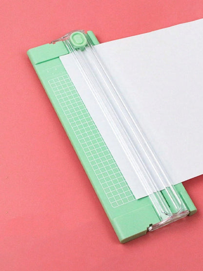 Taglierina per carta A4/A3, Taglierina per carta portatile in plastica, Mini strumento di taglio per foto, Lama da taglio manuale da scrivania