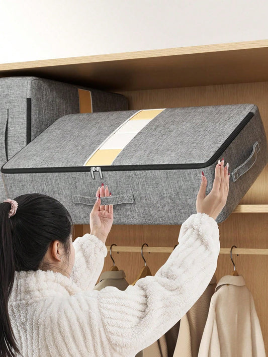 1 pezzo Borsa per lo stoccaggio sotto il letto, per sfruttare appieno lo spazio sotto il letto, borsa pieghevole per lo stoccaggio, borsa per armadio, borsa per indumenti, borsa per trapunte, borsa per oggetti vari, borsa per giocattoli, in tessuto