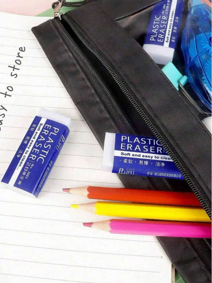 Gomme da cancellare per scuola/ufficio, gomme da disegno bianche, gomme per artisti, puliscono e rimuovono senza danneggiare la carta, adatte per studenti, colori/stili casuali