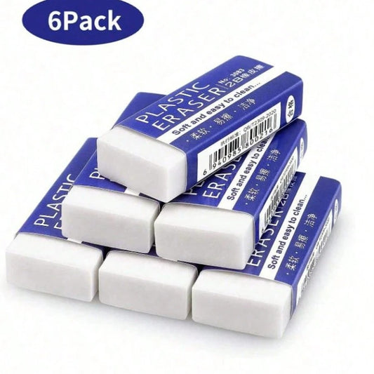 Gomme da cancellare per scuola/ufficio, gomme da disegno bianche, gomme per artisti, puliscono e rimuovono senza danneggiare la carta, adatte per studenti, colori/stili casuali
