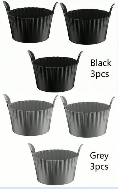 Tazze in silicone riutilizzabili per friggitrice ad aria - Stampi per uova e torte, accessorio da cucina essenziale per una cottura a vapore sana
